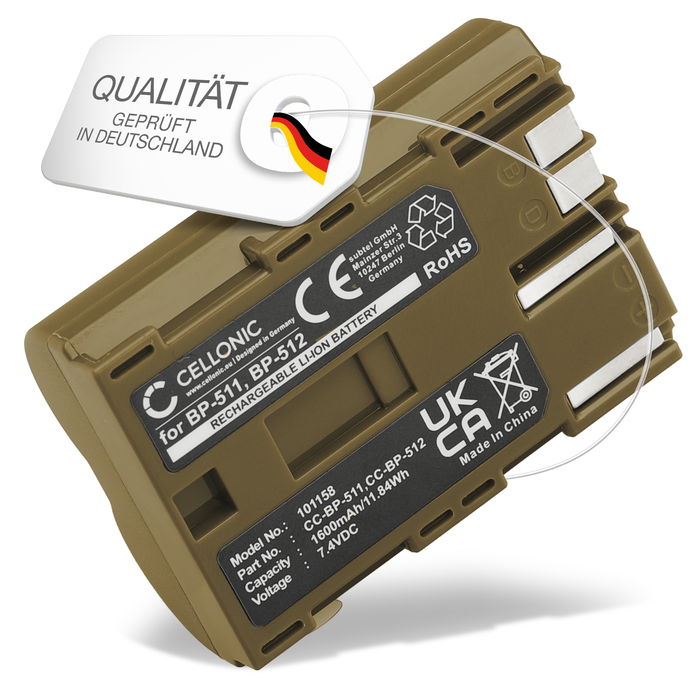 Canon PowerShot Pro1 Akku 1600mAh Ersatzakku Batterie von CELLONIC