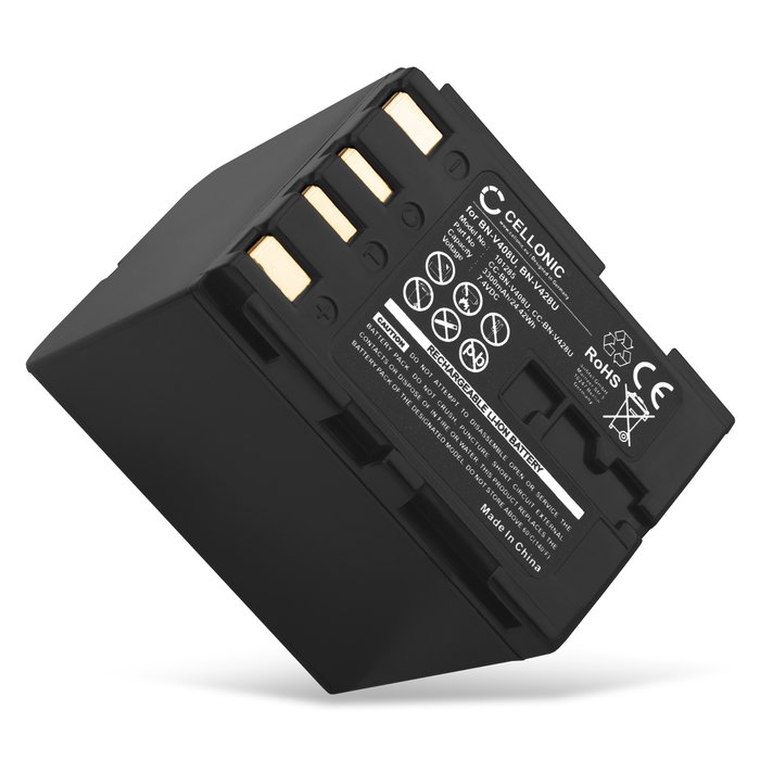 BN-V408U V416U V428U BN-V438U Ersatz Akku für JVC GR-DVL100 DVL145 DVL150 DVL157 DVL167 GR-DV2000 DV3000 DV4000 DV500 GR-D20 D21 - Kamera Ersatzakku - Kameraakku 3300mAh, Batterie