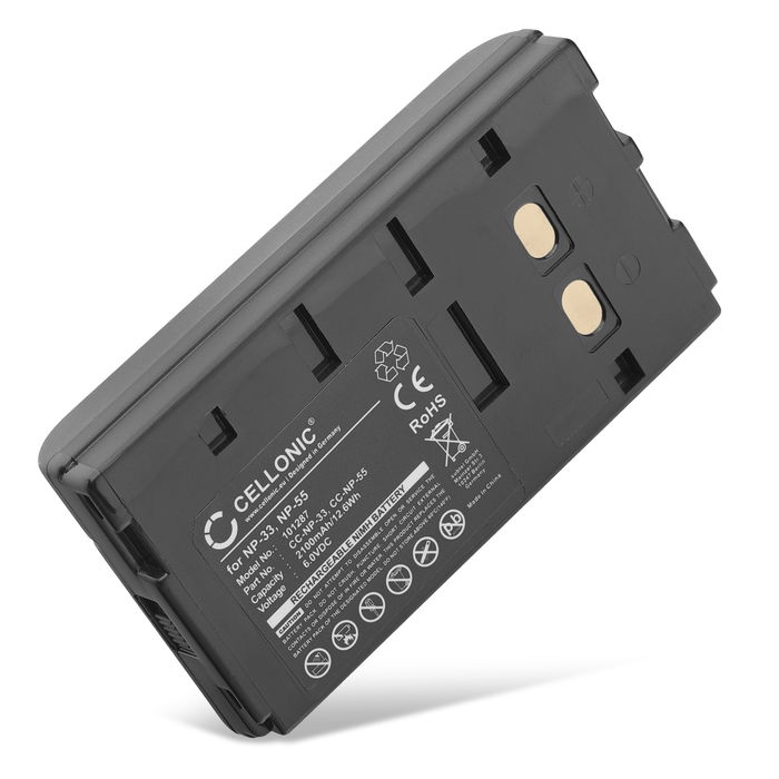 Akku für Sony M9, 380, TR2000, EB55, V900, V90, V5000, TR55, FX300, TR350, NP33, NP55 2100mAh von CELLONIC