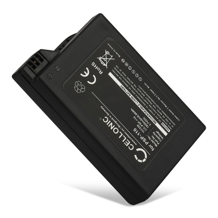 Akku für Sony PSP 1 (PSP-1000, 1001, 1002, 1003, 1004, 1005, 1006, 1007, 1008, 1010) PSP Fat 1800mAh von CELLONIC