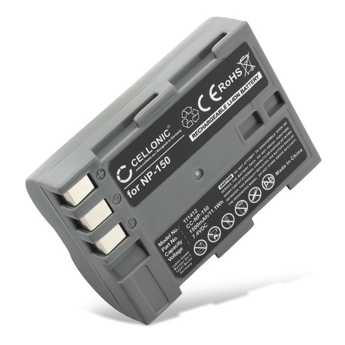 Akku für Fuji FinePix A205S, FinePix A205S Zoom, FinePix S5 Pro NP-150 (1500mAh, 7.4V) von CELLONIC