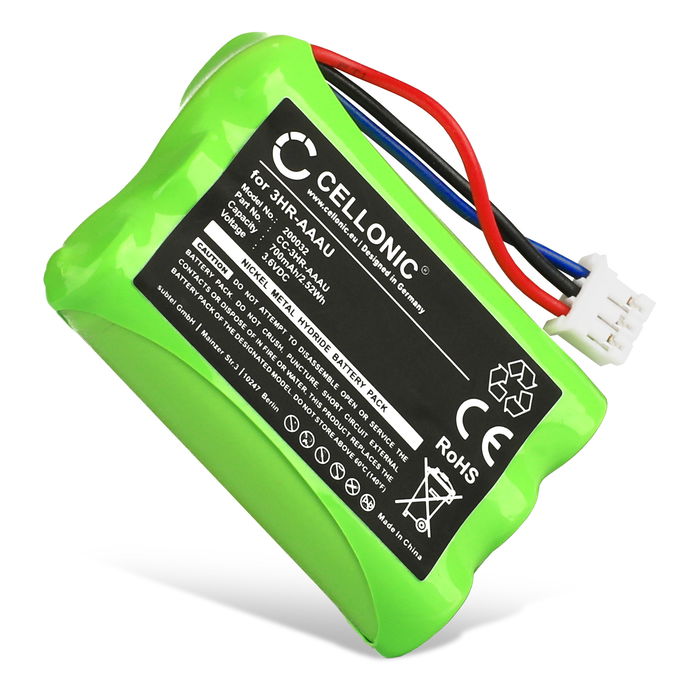 Ersatzakku T373 70AAAH3BMXZ 3HR-AAAU - Ersatz Akku für Bang & Olufsen BeoCom 6000 Telefon u. B&O BeoCom 1 - 700mAh Telefonakku, wiederaufladbare Batterie Telefonbatterie