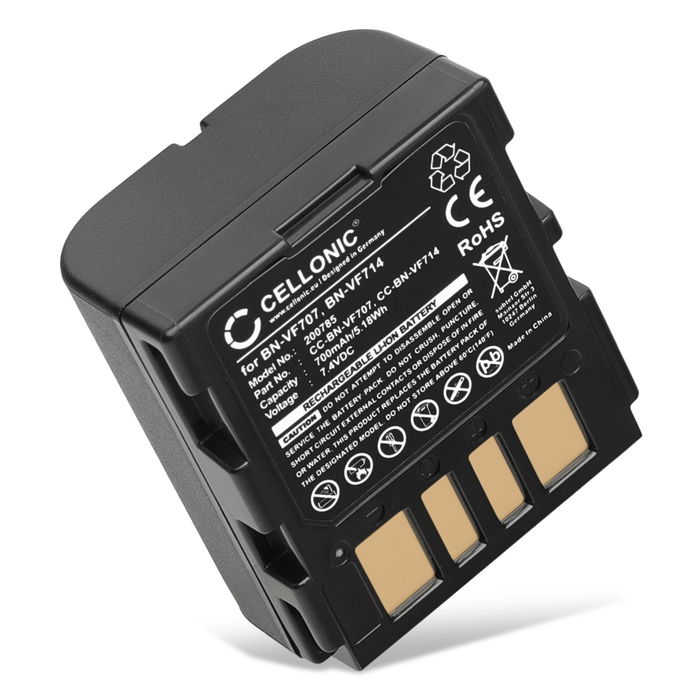 Akku für JVC GR-D240 -D239 -D245 -D270 -D325 -DF540 -DF565 -DF570 GZ-MG505 -MG20 -MG21 700mAh 7.4V von CELLONIC