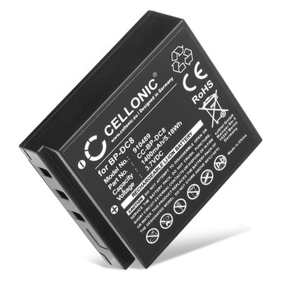 Battery for Leica X Typ 113, Leica X1, Leica X2, Leica X Vario, Leica XE, BP-DC8, 1400mAh from CELLONIC
