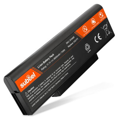 Akku für ASUS A9 / F2 / F3 / M50 / M51 / S62 / S96 / Z53 / Pro31 / X70 Laptop - 6600mAh 10.8V - 11.1V