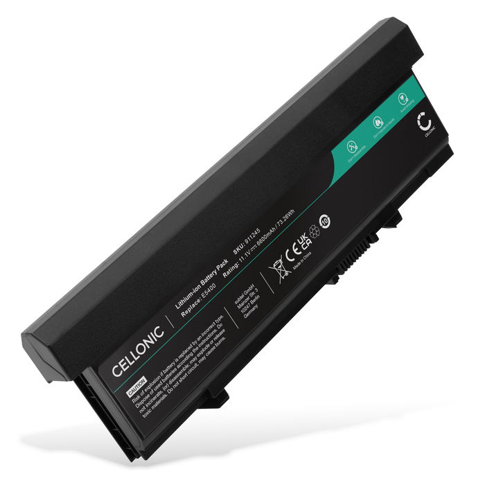 Akku für Dell Latitude E5550, E5500, E5410, E5510, E5400, PP32LA, MT196, KM742, KM760, RM661 Laptop - 6600mAh 11.1V 