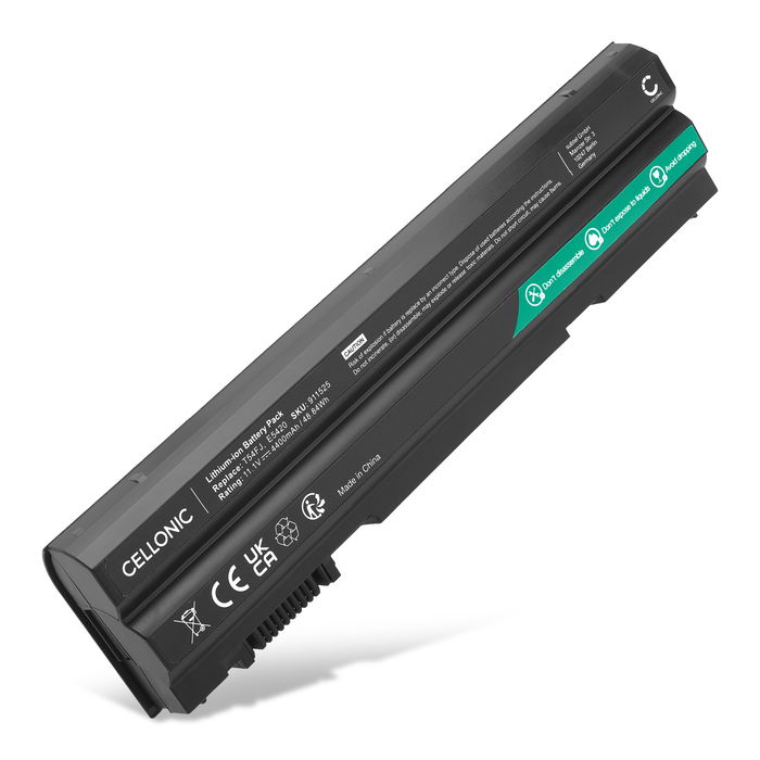 Battery for Dell Latitude E5430, E5530, E6430, E6540, E6520, E6420, E6440, E6530, E5520, Inspiron 17R, 15R, 14R, T54FJ, M5Y0X,P15F 11.1V 4400mAh from CELLONIC