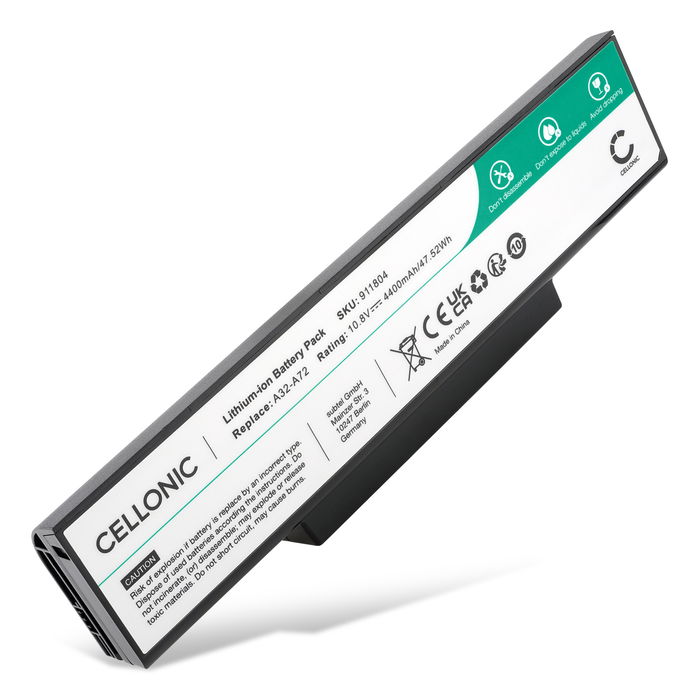 ASUS X72D Akku 4400mAh Ersatzakku Batterie von subtel