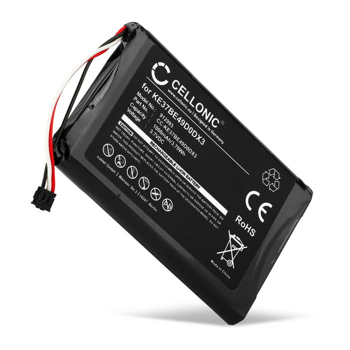 Garmin KE37BE49D0DX3 Akku 1000mAh Ersatzakku Batterie von CELLONIC