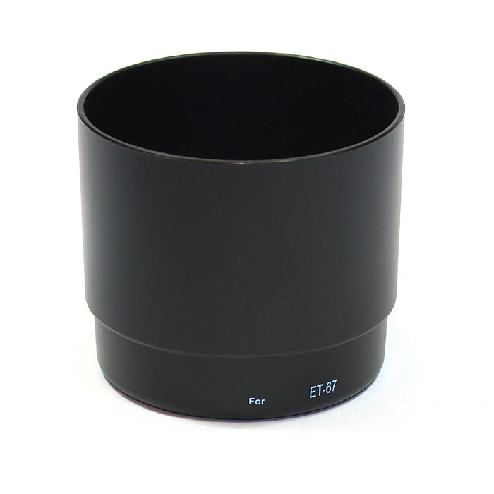 ET-67 Camera Lens Hood for Canon EF 100mm f/2.8 / 1:2.8 Macro USM - Plastic Bayonet Cylindrical / Round Lens Shade from CELLONIC