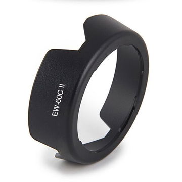 EW-60C II Camera Lens Hood for Canon EF 28-90mm f/4-5.6 II, EF-S 18-55mm f/3.5-5.6 IS II - Plastic Bayonet Flower / Tulip / Petal Lens Shade from CELLONIC