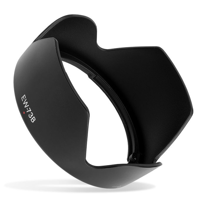 EW-73B Kamera Gegenlichtblende für Canon EF-S 18-135mm f/3.5-5.6 IS, 17-85mm f/4-5.6 IS USM – Kunststoff Bajonett Tulpe / Flower / Petal / Tulip Gegenlichtblende von CELLONIC