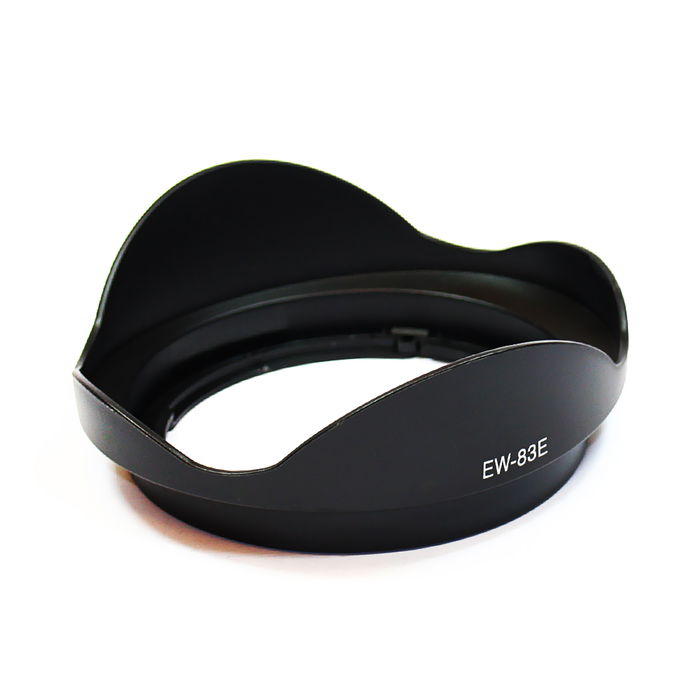 EW-83E Camera Lens Hood for Canon EF-S 10-22mm f/3.5-4.5, EF 17-40mm f/4l, EF 16-35mm f/2.8L USM - Plastic Bayonet Flower / Tulip / Petal Lens Shade from CELLONIC