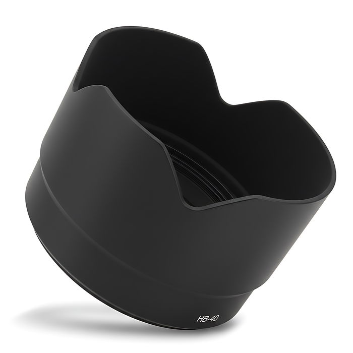 HB-40 Kamera Gegenlichtblende für Nikon AF-S Nikkor 24-70 mm f/2.8G ED – Kunststoff Bajonett Tulpe / Flower / Petal / Tulip Gegenlichtblende von CELLONIC