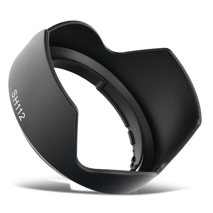 ALC-SH112 Kamera Gegenlichtblende für Sony SEL-16F28 16mm 1:2.8, SEL-1855 E 18-55 mm 1:3.5-5.6 OSS / SAM – Kunststoff Bajonett Tulpe / Flower / Petal / Tulip Gegenlichtblende von CELLONIC