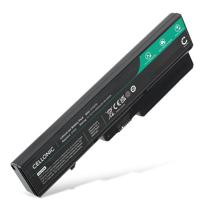 Akku für Lenovo B470, B475, B550, B570, B575, G460, G465, G470, G475, G560, G565, G570 Laptop - 4400mAh 10.8V - 11.1V 