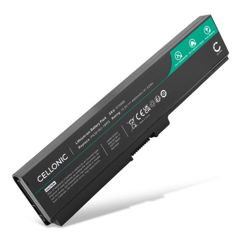 Akku für Toshiba Satellite L750, L650, L655, L750D, L670D, A660, L770, L735, PA3817U, PABAS228 Laptop - 4400mAh 10.8V - 11.1V