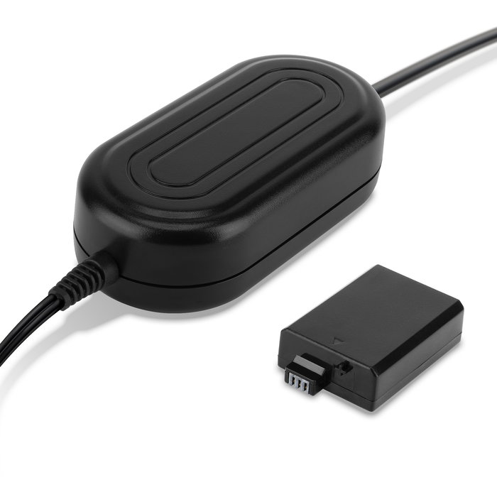 Netzteil für Canon EOS 1000D, 450D, 500D, EOS Rebel T1i, Rebel XS, Rebel Xsi (CA-PS700 + DR-E5) Stromkabel AC Adapter ACK-E5 DC-Kuppler – Dummy-Akku – Netzadapter von subtel