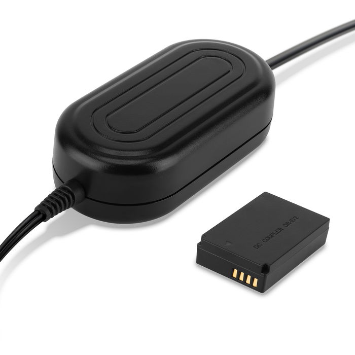 Netzteil für Canon EOS M EOS M10 EOS M100 EOS M50 Mark II (CA-PS700 + DR-E12) Stromkabel AC Adapter ACK-E12 DC-Kuppler – Dummy-Akku – Netzadapter von subtel