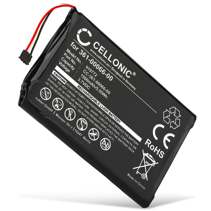 Garmin Dezl 760LMT Akku 1500mAh Ersatzakku Batterie von Cellonic