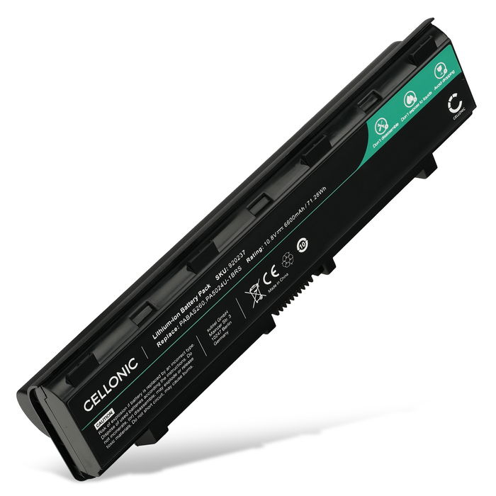 Toshiba Satellite Pro C50-A Akku 6600mAh Ersatzakku Batterie von Cellonic
