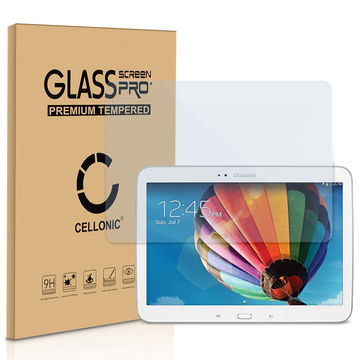 CELLONIC Display Schutzglas kompatibel mit Samsung Galaxy Tab 3 10.1 (GT-P5200 / GT-P5210 / GT-P5220) Tabletglas - 2.5D 9H 0.33mm Full Glue Transparent - Tablet Schutzfolie Displayschutz Glas Folie, Screen Protector Glass