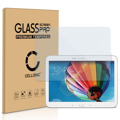 CELLONIC Display Schutzglas kompatibel mit Samsung Galaxy Tab 3 10.1 (GT-P5200 / GT-P5210 / GT-P5220) Tabletglas - 2.5D 9H 0.33mm Full Glue Transparent - Tablet Schutzfolie Displayschutz Glas Folie, Screen Protector Glass