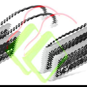 2x Battery for Siemens Gigaset E45, E450 SIM, E455 SIM - 500mAh S30852-D1751-X1,V30145-K1310-X382 Battery Replacement Cordless Phone DECT IP