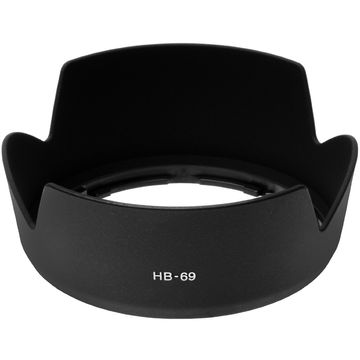 HB-69 Camera Lens Hood for Nikon AF-S DX NIKKOR 18-55mm f/3.5-5.6G VR II - Plastic Bayonet Flower / Tulip / Petal Lens Shade from CELLONIC