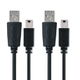 2x Mini USB to USB A Data Cable, 1m