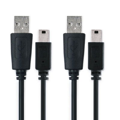 2x Mini USB Kamera USB Kabel für Canon EOS 4000D 2000D 200D 1200D 80D 700D 600D 6D Mark II 5D Mark III EOS M10 PowerShot G7X SX530 HS IXUS 185 Video-/ Fotokameras -  Datenkabel 2.0, PVC Ladekabel
