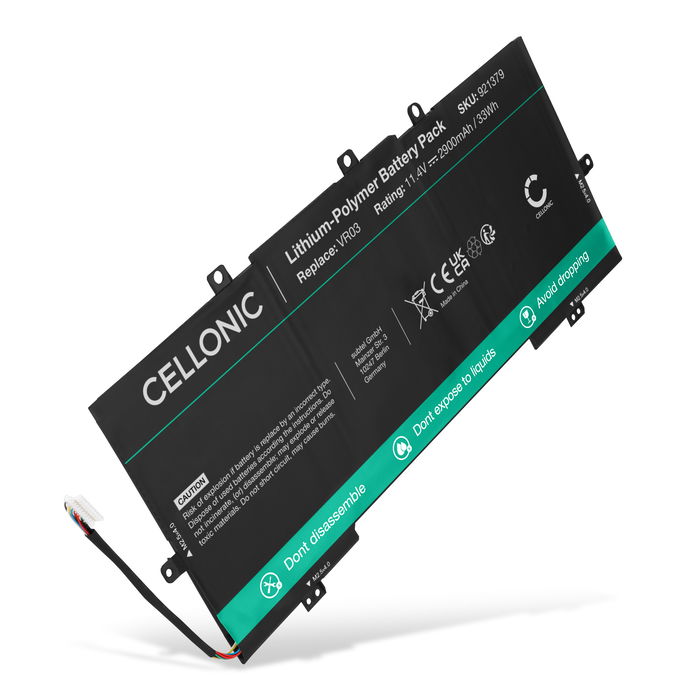 Akku für HP Envy 13-d000, 13-d002, 13-d003, 13t-d000 i5, Pavilion 13-d023, 13-d024, VR03XL Laptop - 2900mAh 11.4V 