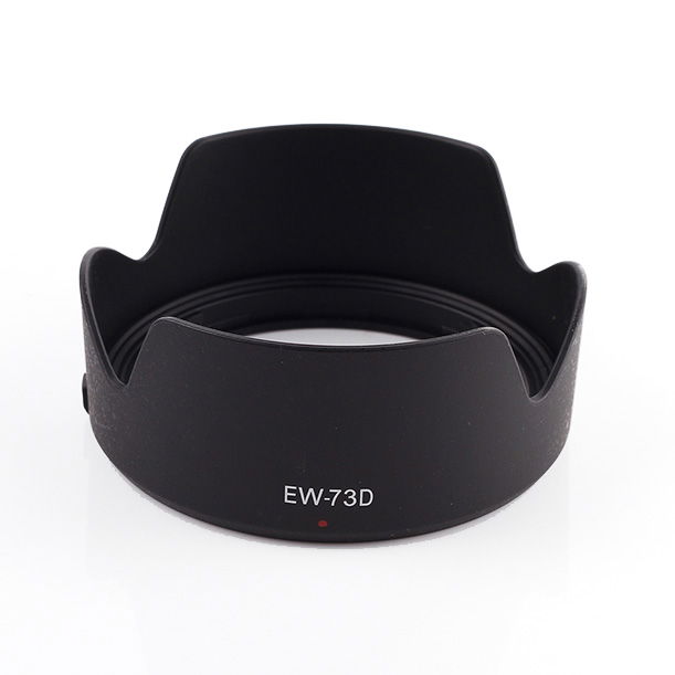 EW-73D Camera Lens Hood for Canon EF-S 18-135mm f/3.5-5.6 IS USM, Canon RF 24-105mm F4-7.1 IS STM - Plastic Bayonet Flower / Tulip / Petal Lens Shade from CELLONIC