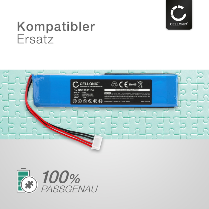 Batteria 5000mAh GSP0931134 Per JBL Xtreme E Xtreme1 | Sostituzione Li-Ion 3.7V