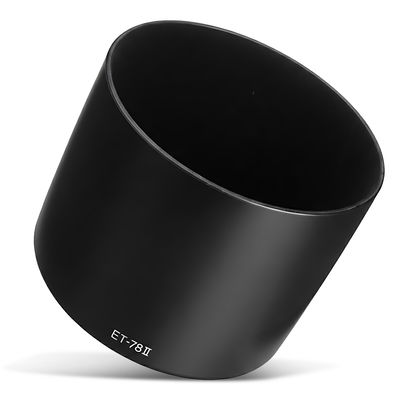 ET-78 II Camera Lens Hood for Canon EF 135mm f/2L USM, EF 180mm f/3.5L Macro USM - Plastic Bayonet Cylindrical / Round Lens Shade from CELLONIC
