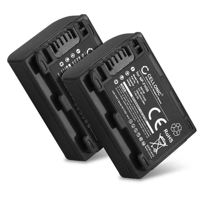 2x Sony DCR-HC27 Akku 700mAh Ersatzakku Batterie von CELLONIC
