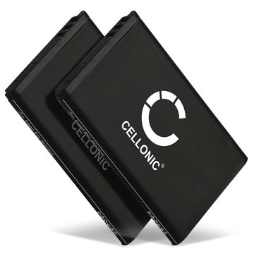 2x A051,10000058 Ersatz Akku für Telekom Sinus 806, Snom M65, Telefunken FHD 170/5 - Telefon Ersatzakku - 1200mAh Telefonakku, wiederaufladbare Batterie
