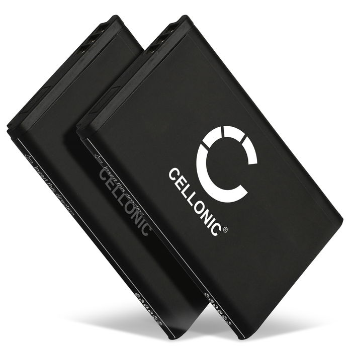 2x A051,10000058 Ersatz Akku für Telekom Sinus 806, Snom M65, Telefunken FHD 170/5 - Telefon Ersatzakku - 1200mAh Telefonakku, wiederaufladbare Batterie