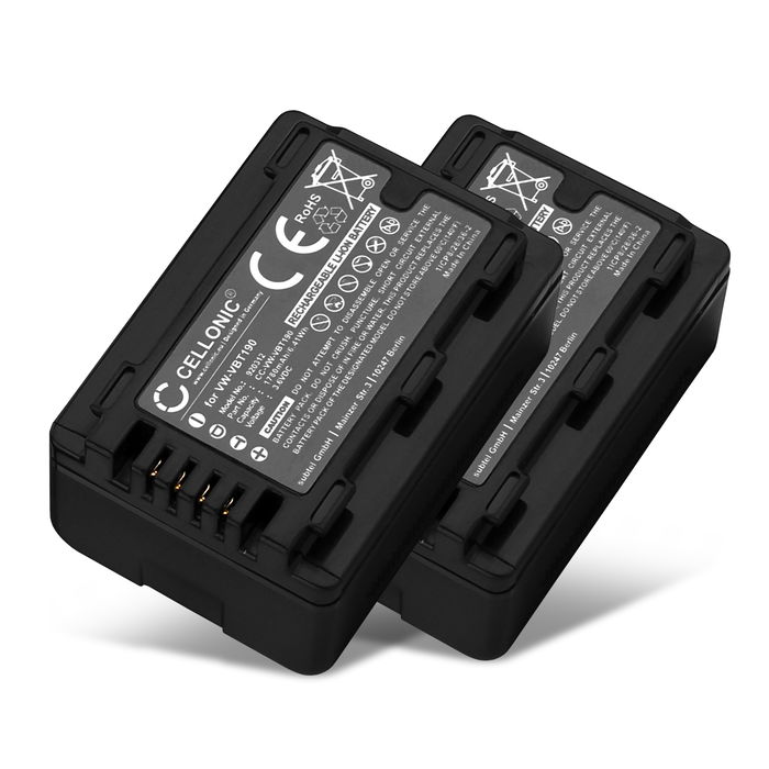 2x Akku Panasonic HDC-TM60 - 1780mAh
