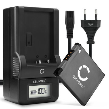 1x Akku für Canon IXUS 285 HS, 185, 160, 132, 145, 190, 155, 265 HS, PowerShot A3500 IS, SX430 IS, A2300, ELPH 110 HS, SX410 IS, A3400 IS, A2500, A4000 IS, SX400 IS, ELPH 340 HS, A2600, Powershot SX420 - CB-2L 600mAh + Ladegerät NB-11L NB-11LH Ersatzakku