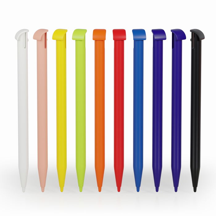 Set: 10x Touchpen - Kapazitiver Ersatzstift, passend für Nintendo New 3DS XL Stift Halterung + Bildschirm - Touch Display Eingabestift, Stylus Pen für Touchscreen - Touchstift Bedienstift