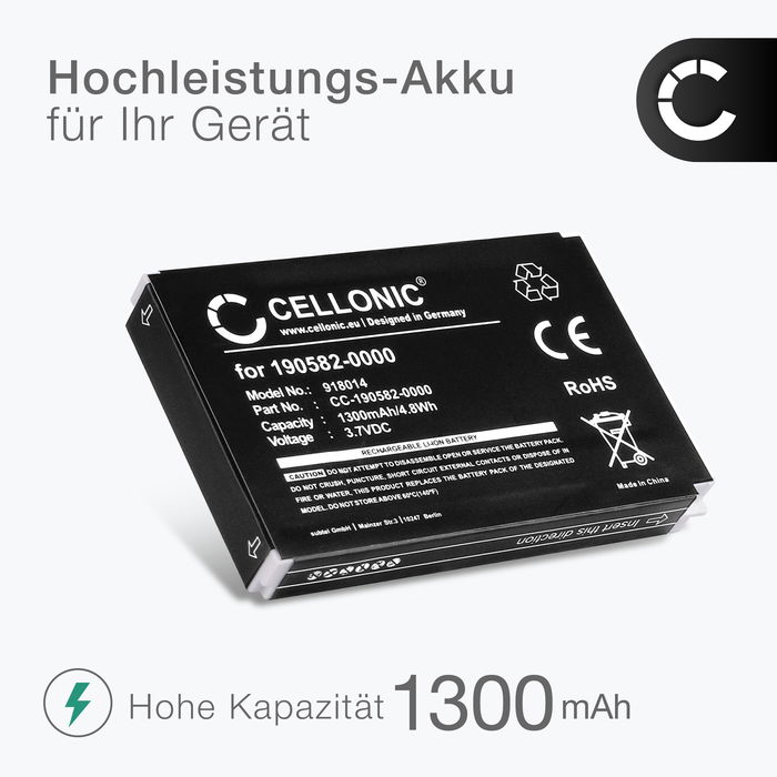 2x 190582-0000,F12440056,K398,L-LU18 Ersatz Akku für Logitech Harmony 1000 Remote 1100 1100i 915 Squeezebox Ersatzakku Fernbedienung - Fernsteuerung Zusatzakku 1300mAh, Batterie