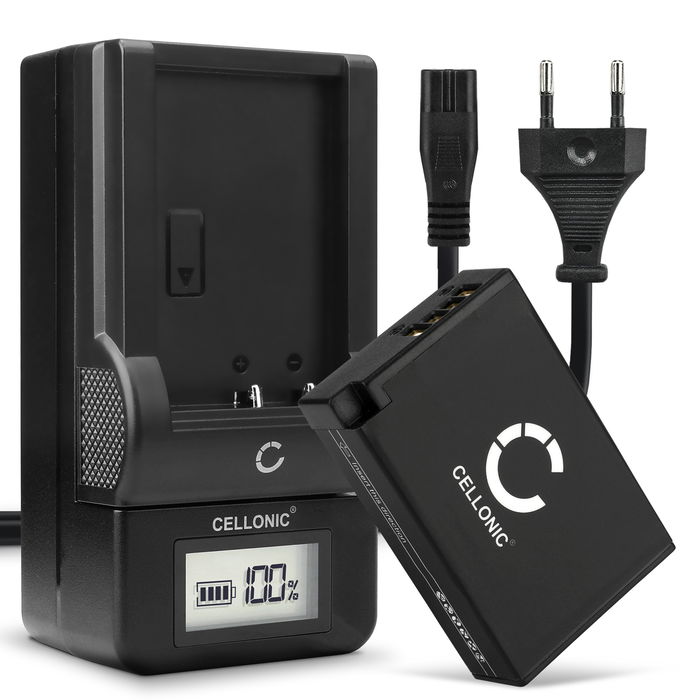 Canon EOS R100 Akku + Ladegerät 950mAh Ersatzakku Batterie von Cellonic