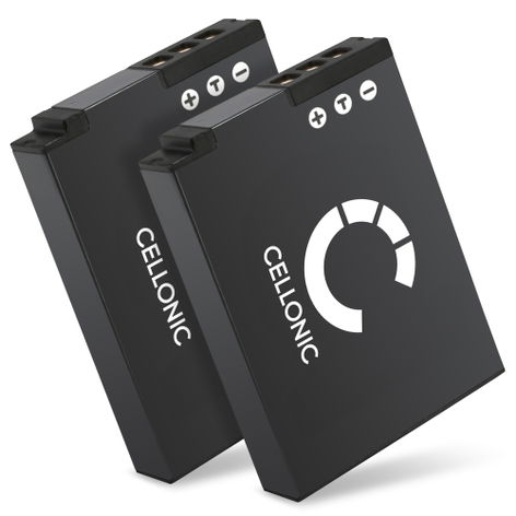 2x Battery for Nikon Coolpix A900, S9500, S9900, S6200, S9300, S9700 (1100mAh, 3.7V) from CELLONIC