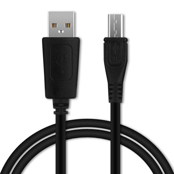 Micro USB Kabel für Cyrus CS 22 / CS 20 / CS 35 / CS 30 / CM 15 / CM 16 / CM 6 / CM 1 Handy Ladekabel - 1m 1A PVC schwarz - Datenkabel für Smartphone