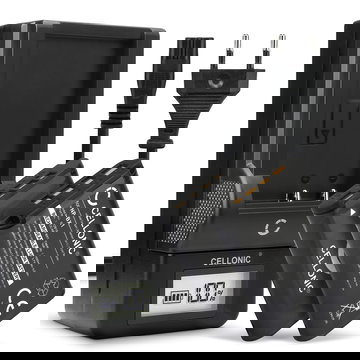 2x ACC-TRBX Camera Battery + Charger Set for Sony RX100 III IV V FDR-X3000 DSC-RX100 DSC-HX60 -HX400V -HX90V -HX80 -H400 DSC-WX50 1090mAh Replacement Battery NP-BX1 LCD Smart Charger