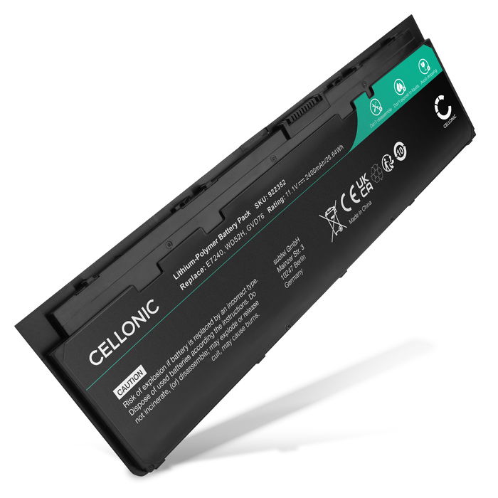 Dell Latitude 12 (E7250-9990) Akku 2400mAh Ersatzakku Batterie von subtel