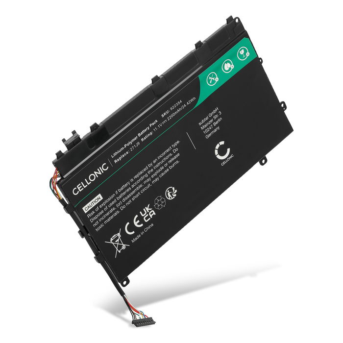 Dell P58G (Latitude 7350) Akku 2200mAh Ersatzakku Batterie von subtel