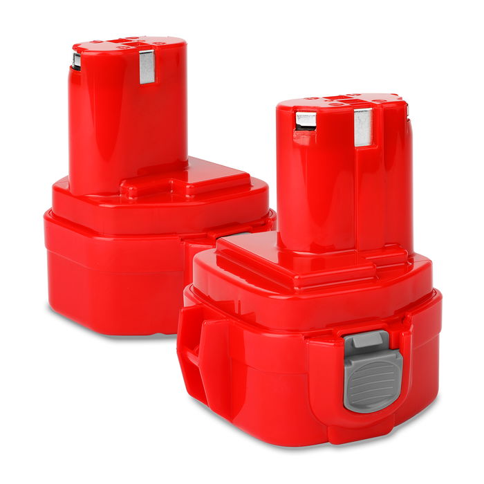 2x 12V Ersatzakku 1222, 1220, 1234, 1235, 1200, 1201 - Akkubohrer / Akkuschrauber Ersatz Akku mit für Makita 6271D, 6270D, 6317D, 8270D, 8271D, 6227D, 6223D - 3Ah NiMH Batterie