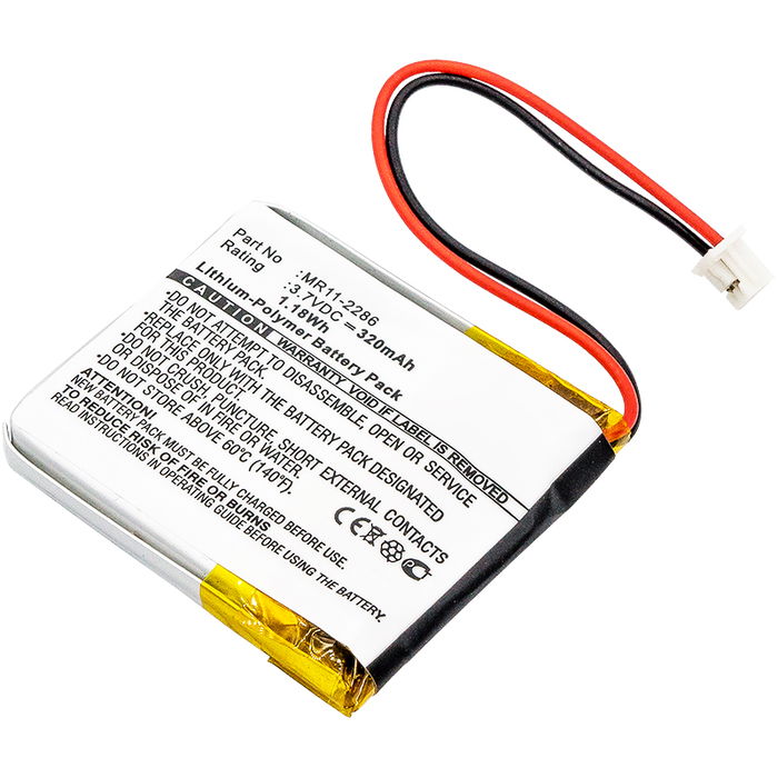 MR11-2286 Battery for Anki Cozmo / Casio PRT-2GP Sport Fitness Tracker Smartwatch Battery Replacement - 320mAh 3.6V - 3.7V Lithium Polymer